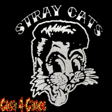 Stray Cats (Cat Face) 3" x 4" Screened Canvas Patch "Unfinished"