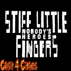 Stiff Little Fingers (Nobodys Heroes) 3" x 4" Screened Canvas Patch "Unfinished"