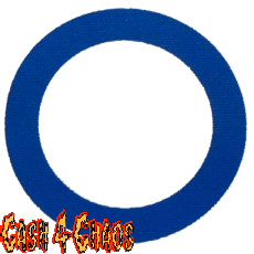 Germs (Circle logo white) 4" x 4" Screened Canvas Patch "Unfinished"