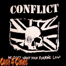 Conflict (We Don't Want...) 3.5" x 4" Screened Canvas Patch "Unfinished"