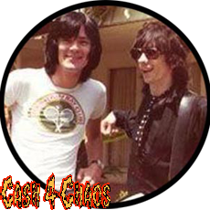 Dee Dee Ramone & Stiv Bators 1" Button/Badge/Pin b343