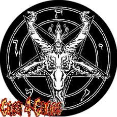 Baphomet "Pentagram" 1" Button/Badge/Pin b463