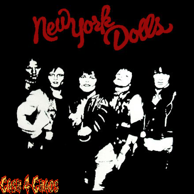 New York Dolls Screened Canvas Back Patch