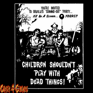 Children shouldn't play with dead things Screened Canvas Back Patch