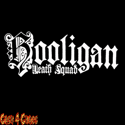 Hooligan Death Squad Screened Canvas Back Patch