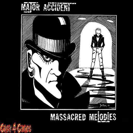 Major Accident Massacred Melodies Black Canvas Back Patch