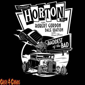 Reverend Horton Heat Black Canvas Back Patch