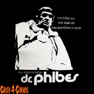 Dr. Phibes Movie Screened Canvas Back Patch