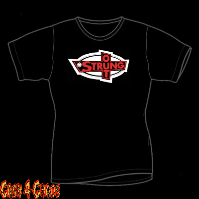 Strung Out Red & White Design Baby Doll Tee