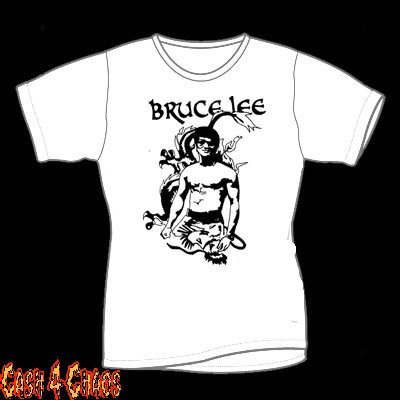 Bruce Lee Black Design Baby Doll Tee