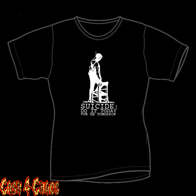 Suicide Do it Today For Us Tomorrow Design Baby Doll Tee