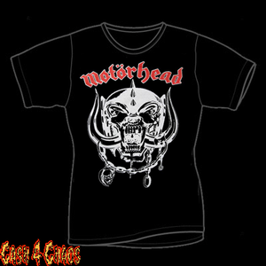 Motorhead War Pig Red & White Design Baby Doll Tee