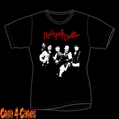 New York Dolls Red & White Design Tee