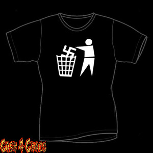 Anti Nazi "Nazism in The Trash" Design Tee