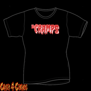 The Cramps Logo White & Red Design Baby Doll Tee