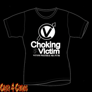 Choking Victim Santan Politikal Ska Punk Double Sided Design Baby Doll Tee