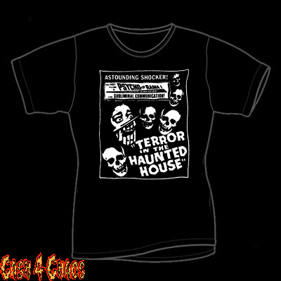 Terror In The Haunted House Movie Poster Design Baby Doll Tee
