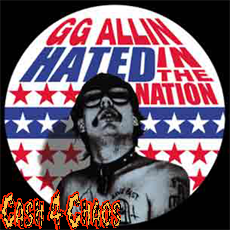 GG Allin 1" Pin / Button / Badge #B201