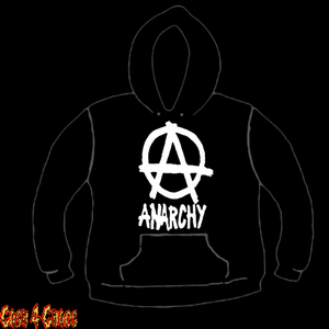 Anarchy "Anarchy" Design Screen Printed Pullover Hoodie