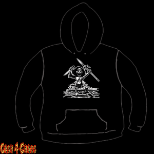 Trilogy of Terror "Zuni Warrior" Design Screen Printed Pullover Hoodie