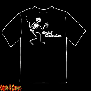 Social Distortion Dancing Skeleton Design Tee