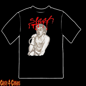 Slash Magazine with Darby Crash White & Red Design Tee