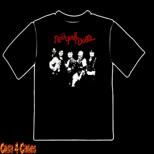 New York Dolls Red & White Design Tee