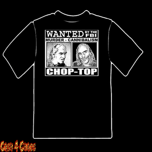 Texas Chainsaw 2 "Chop Top Wanted" Poster Design Tee