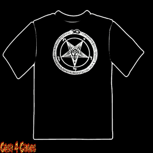 Baphomet Snake Pentagram Design Tee