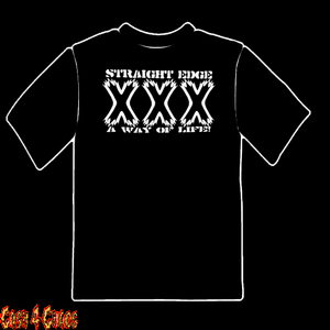 Straight Edge "A Way of Life" (XXX) Design Tee